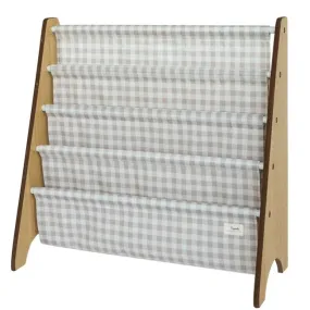 3 Sprouts Book Rack - Beige Gingham