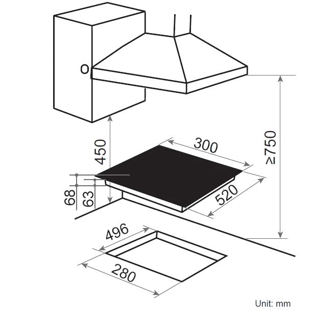 30cm 2 Zone Ceramic Cooktop with Touch Controls