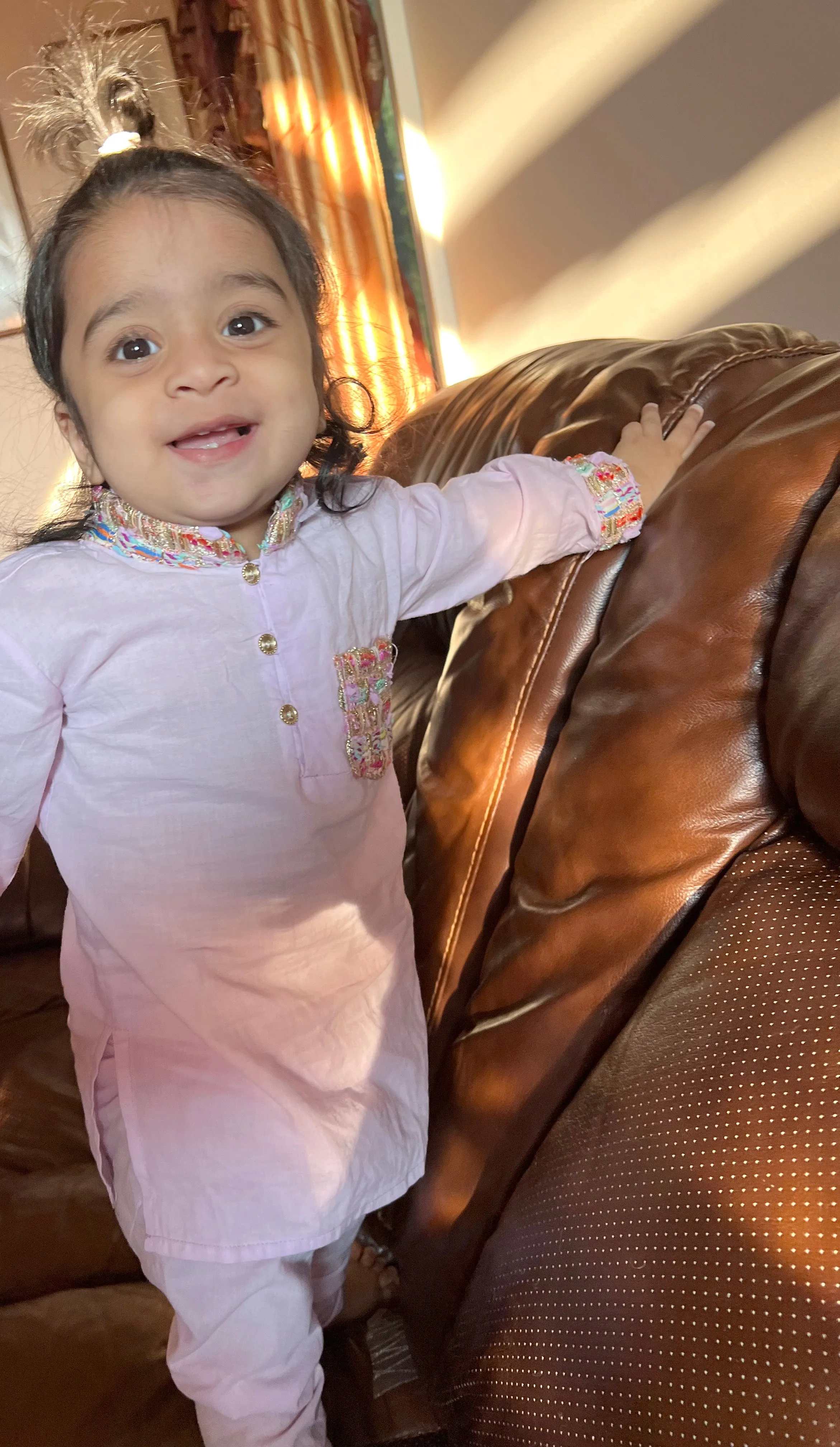 AKHIR Lavender Kids Kurta