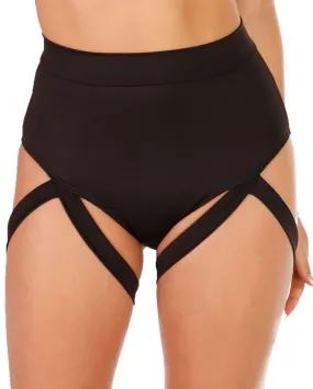 Badd Girl High Waisted Harness Booty Shorts