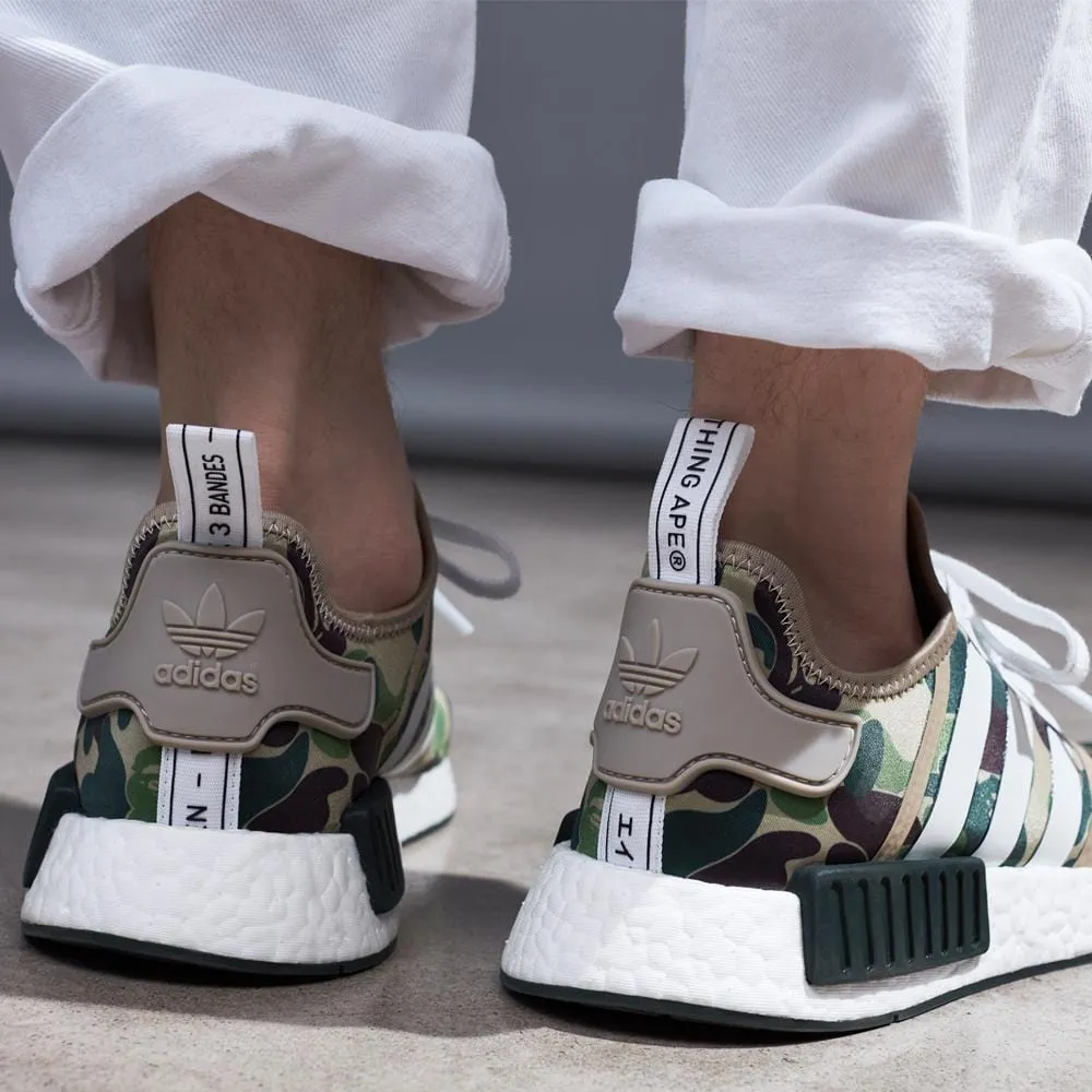 Bape x Adidas NMD_R1 Green Camo