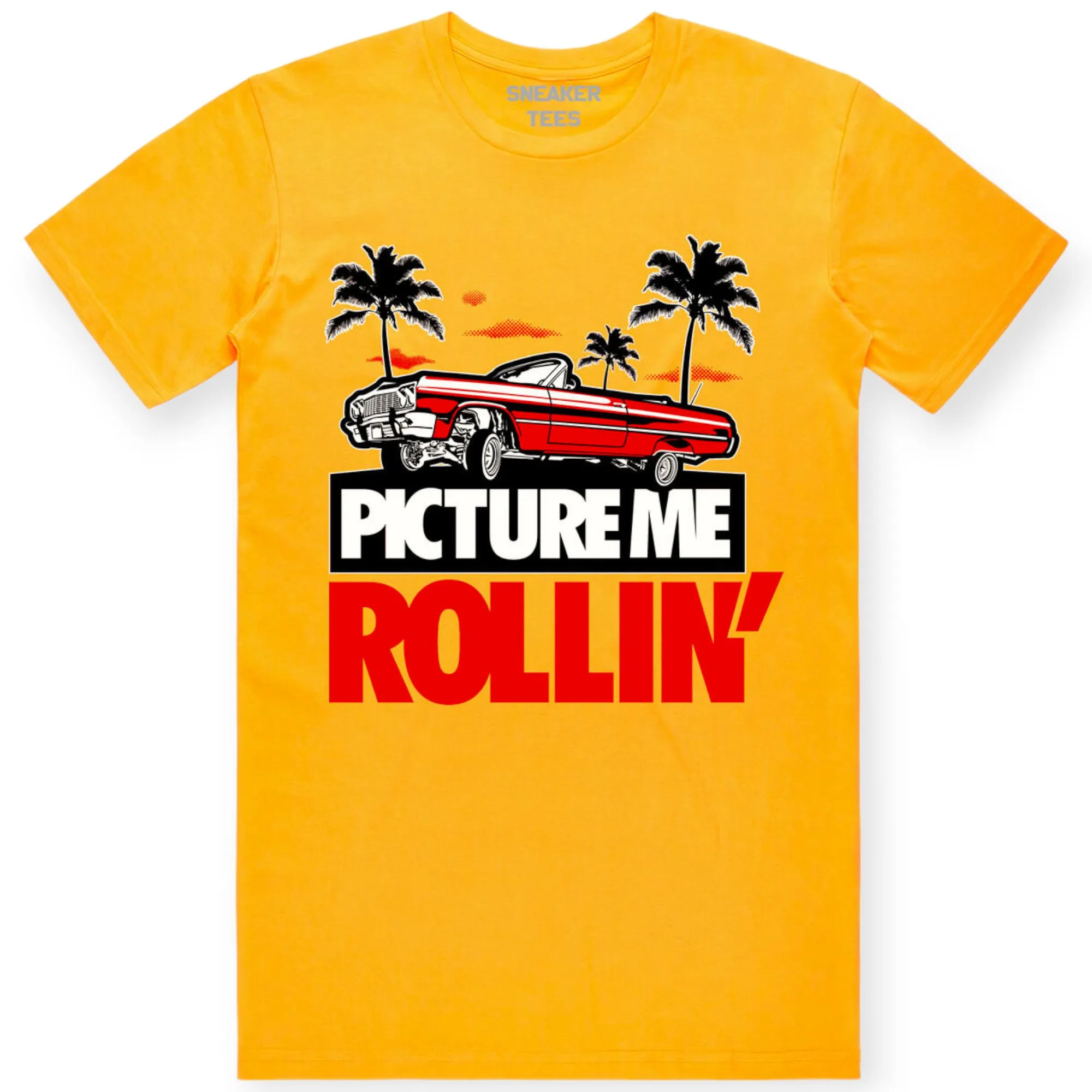 BAWS Men Red Picture Me Rollin Tee (GOLD)