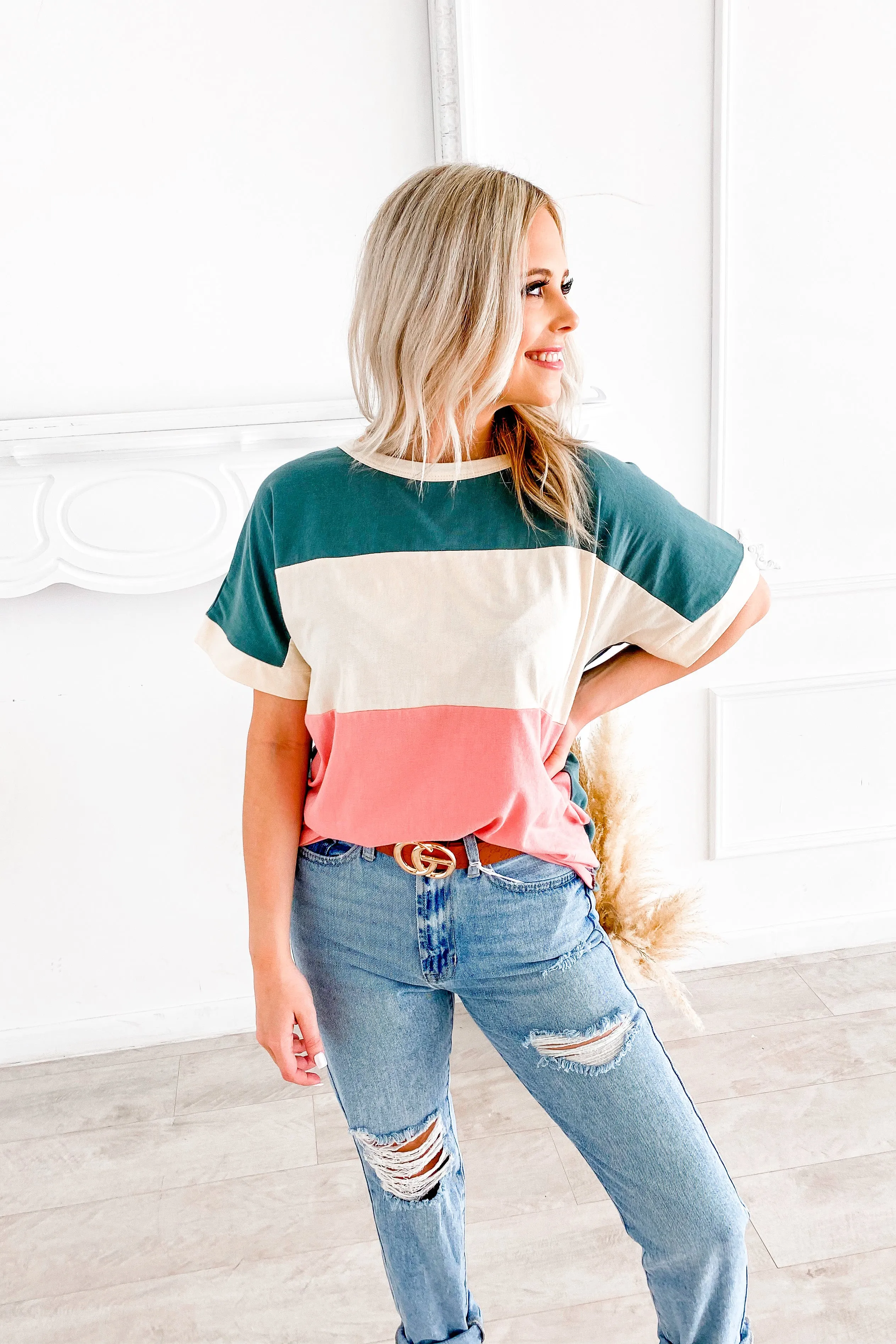 Blocking the Haters Teal Top | S-XL