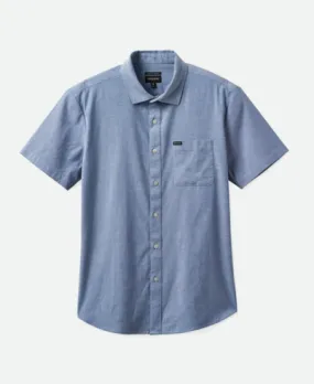 Brixton Charter Oxford S/S Shirt - Light Blue Chambray