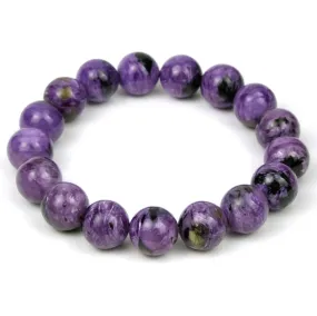 Charoite Stretch Bracelet 12mm