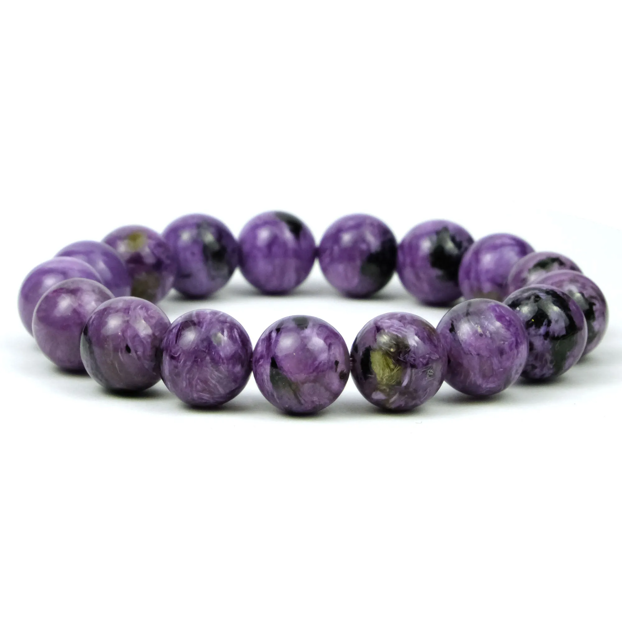 Charoite Stretch Bracelet 12mm