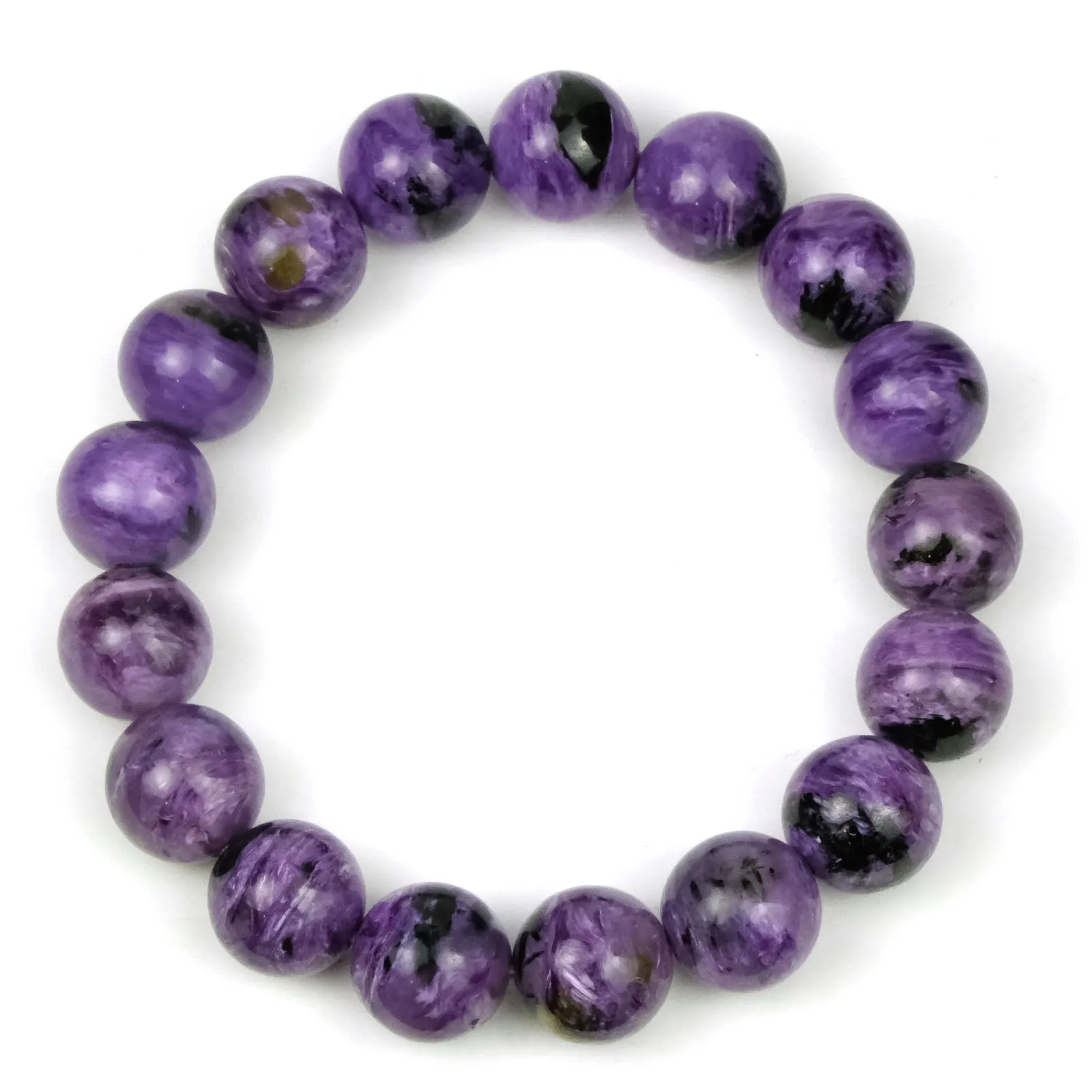 Charoite Stretch Bracelet 12mm