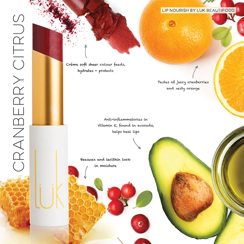 Cranberry Citrus Lip Nourish - 100% Natural