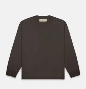 Essentials Fear of God Long Sleeve T-Shirt Off Black