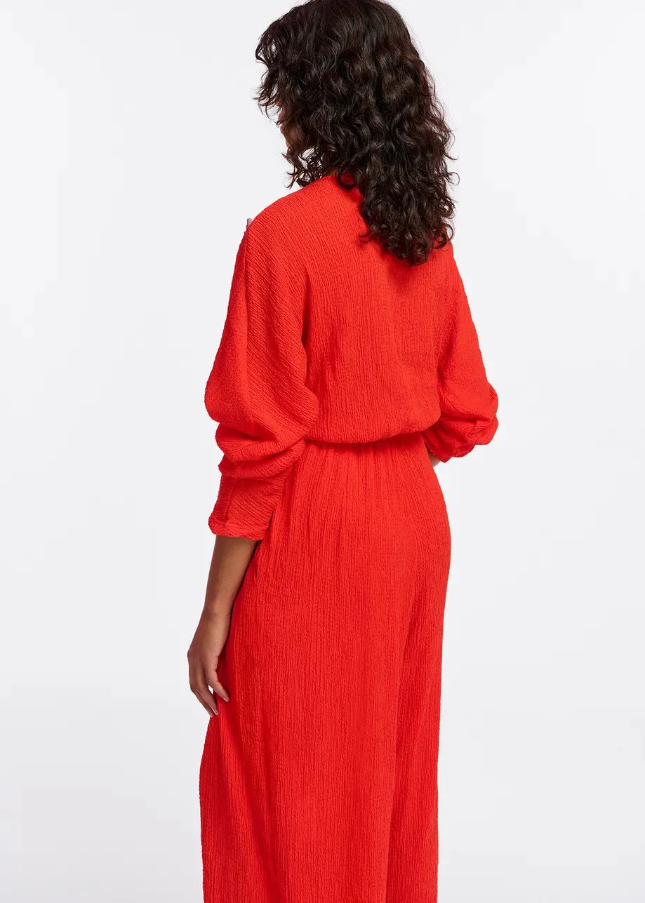 Essentiel Antwerp Forty Jumpsuit in Red