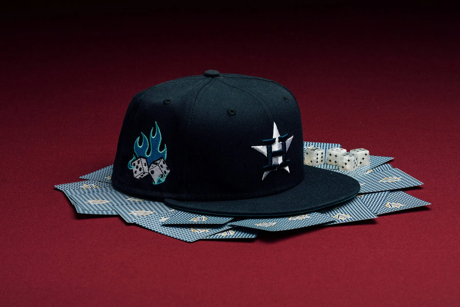 Feature x New Era Flaming Dice 59FIFTY Fitted - Houston Astros