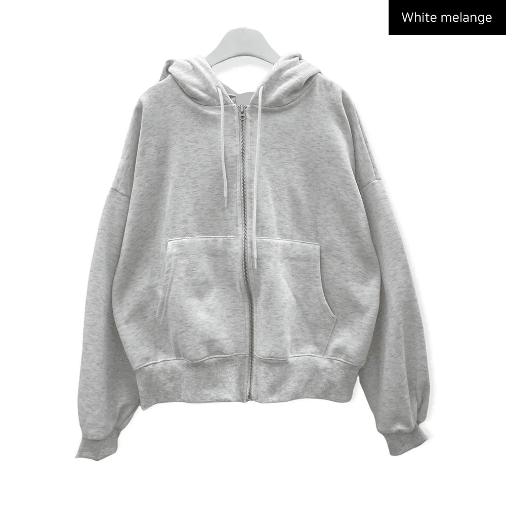 Fleece Lined Zip Up Hoodie J10