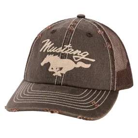 Ford Mustang Distressed Trucker Hat