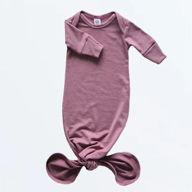 Fox and Poppy Colourful Knotted Gown Pyjama - Purple