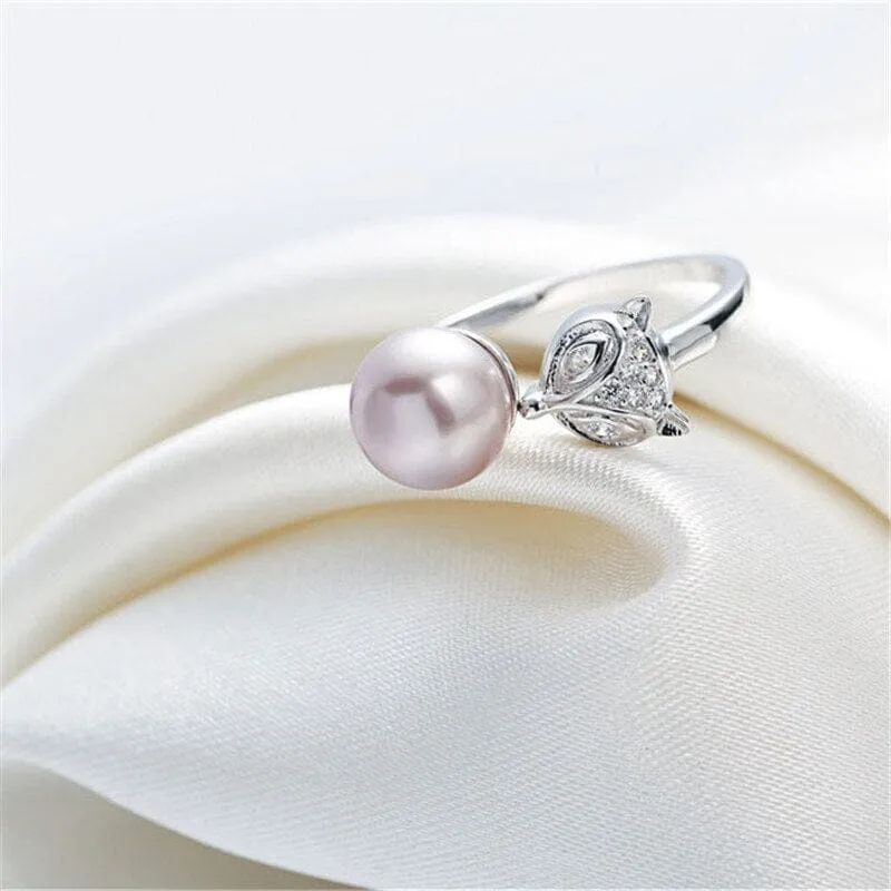 Freshwater Cultured Pearl Diamond Ring