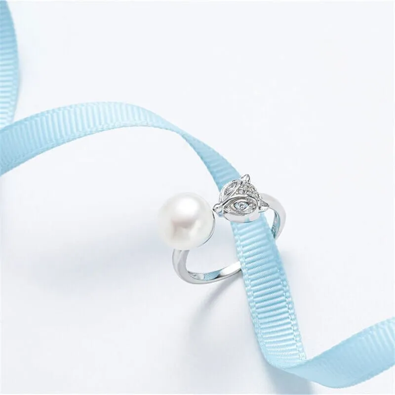 Freshwater Cultured Pearl Diamond Ring