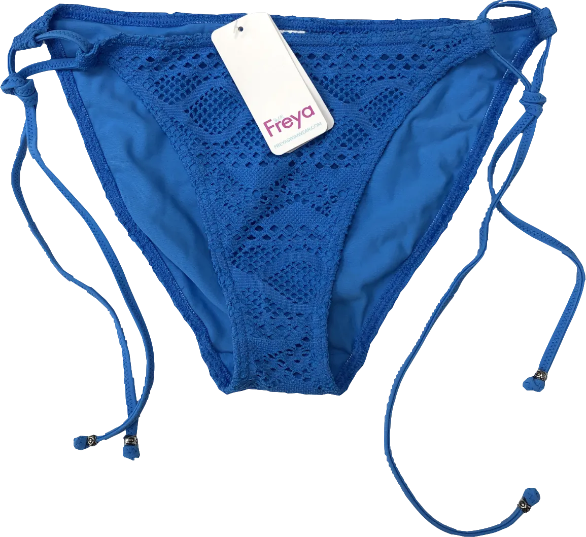 Freya Blue Sundance Rio Tie Side Bikini Bottom UK XS