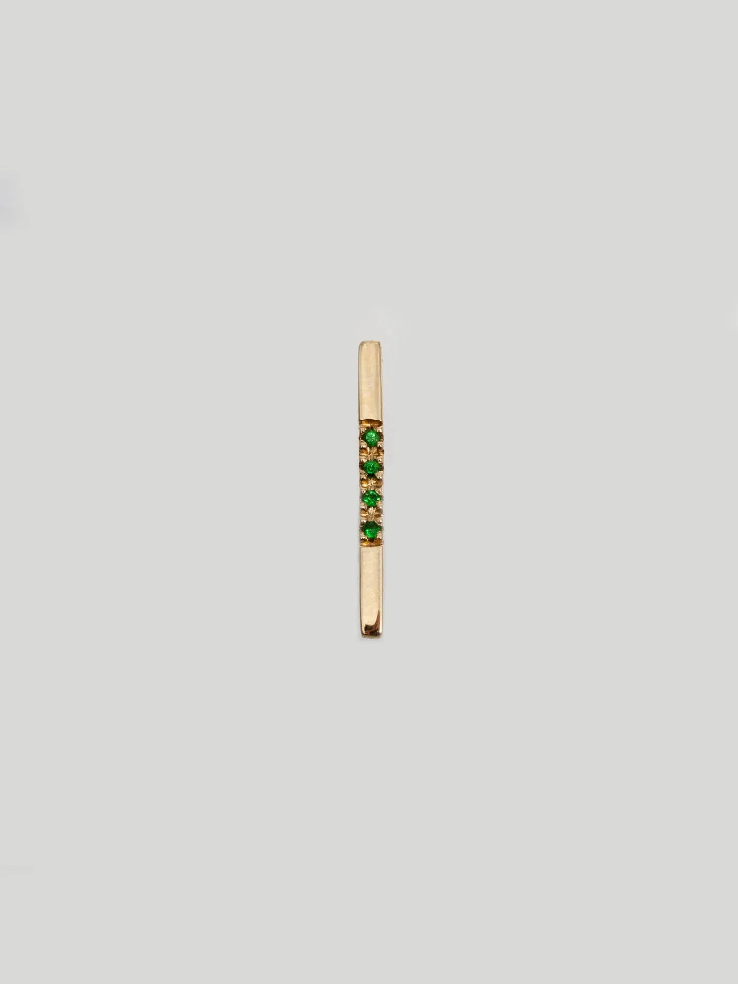 Gemstone Long Rod Stud