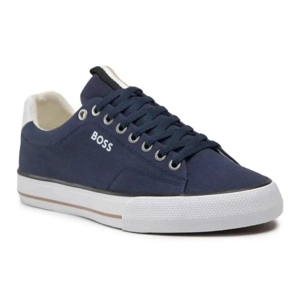 HUGO BOSS Aiden TENN LTB Canvas Trainers Men 50470866-NVY