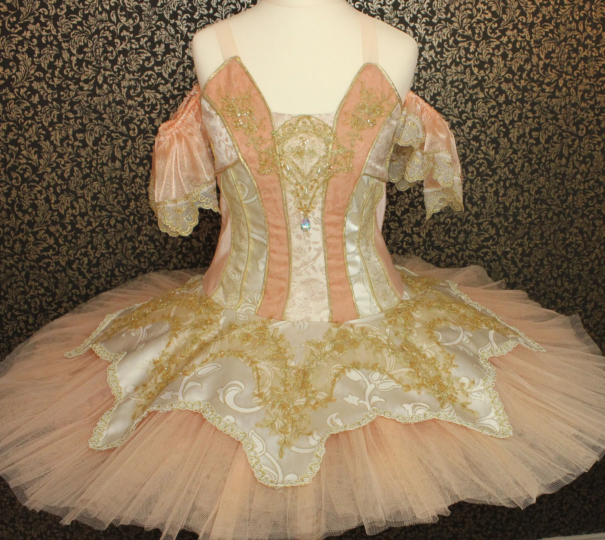 Just Ballet Peach Aurora professional tutu - Hire only