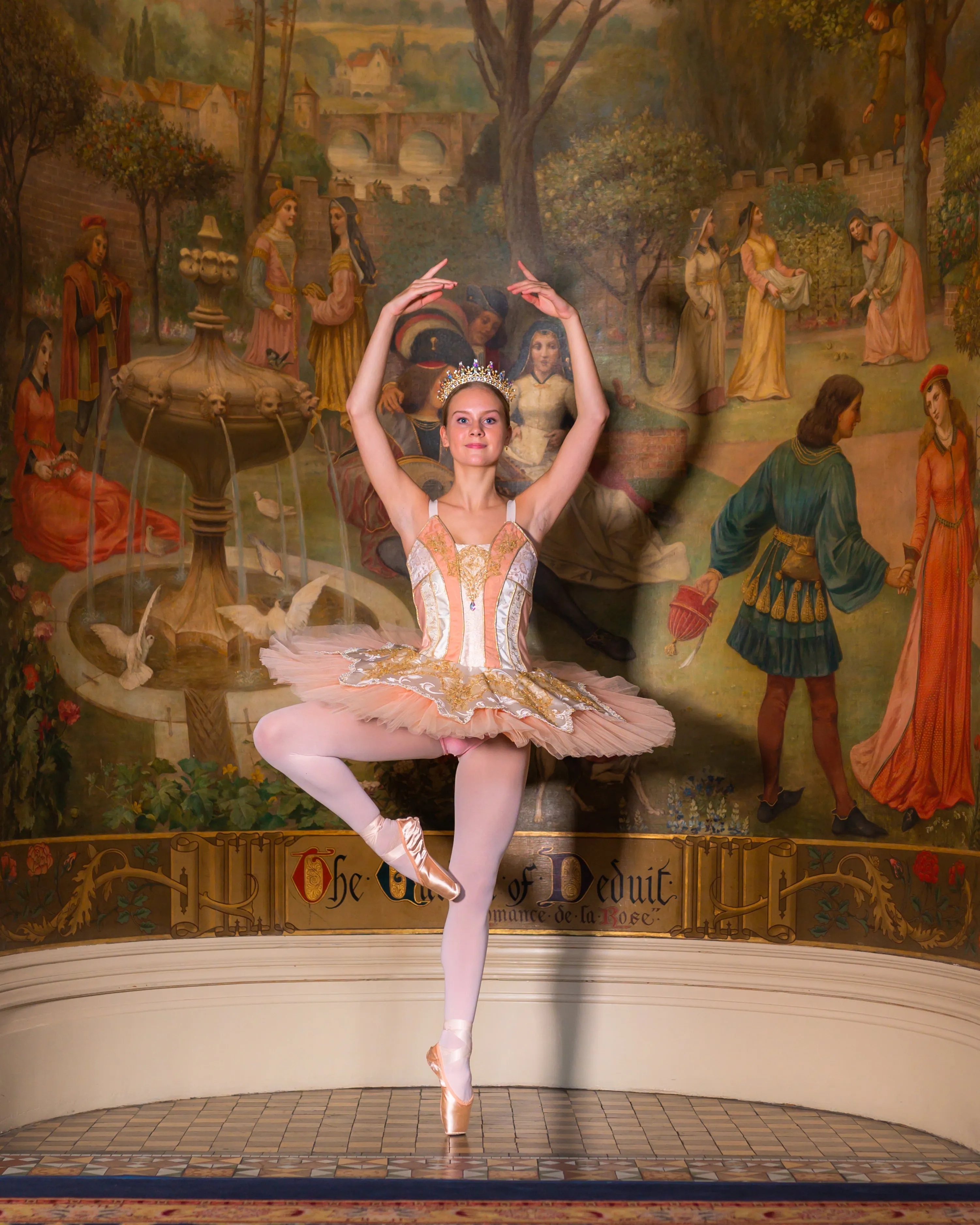 Just Ballet Peach Aurora professional tutu - Hire only