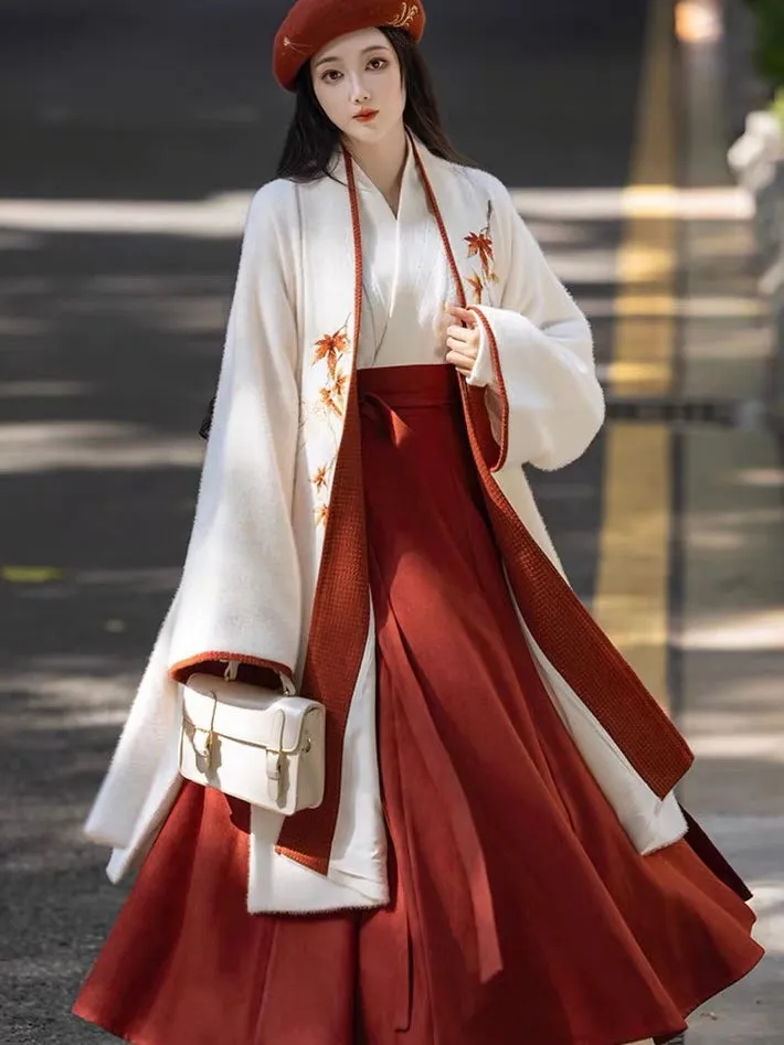 Maple Modern Hanfu Chinese Autumn Style Matching Set