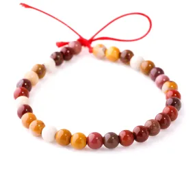 Mookaite 6mm Round - Large Hole Beads