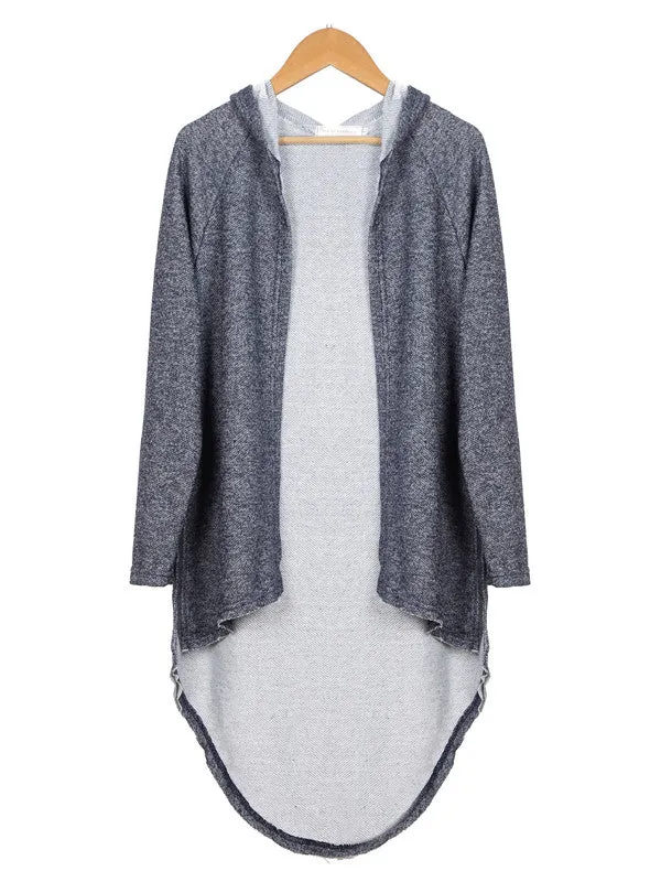 On Your Side Asymmetric Hooded Shirt