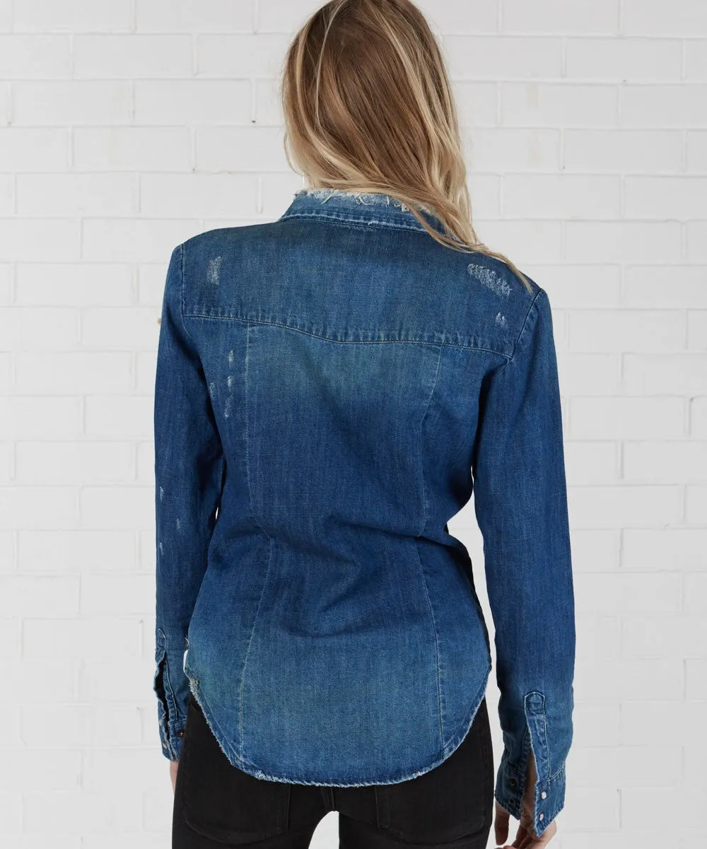 One Teaspoon Blue Cult Savannah Denim Shirt