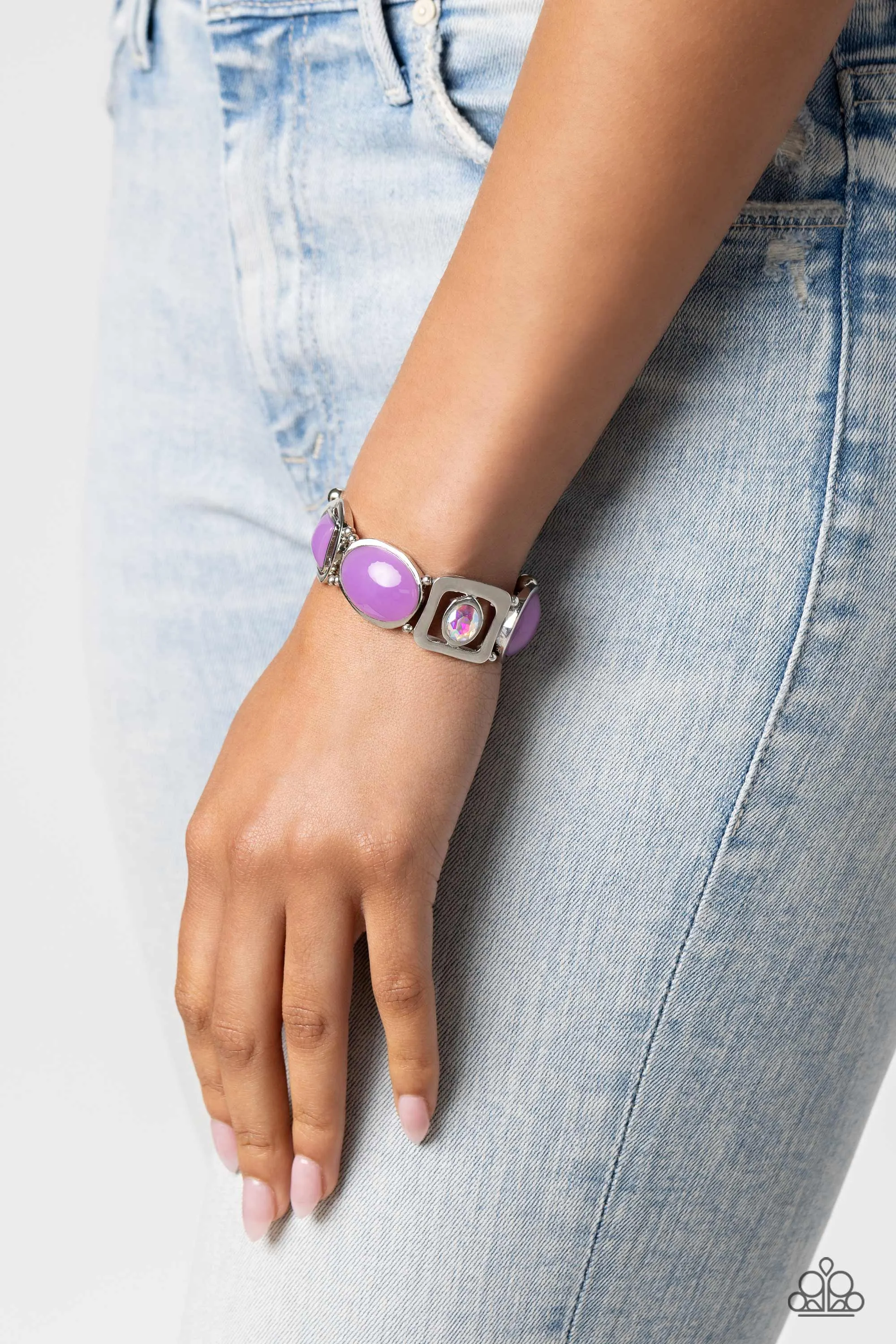 Paparazzi Majestic Mashup Purple Bracelet