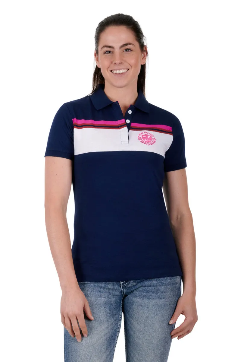 Pure Western Womens Faye Short Sleeve Polo Shirt