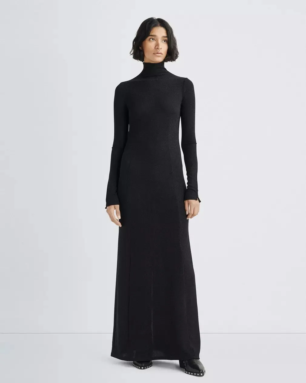 Rag & Bone Lilith Metallic Turtleneck Dress