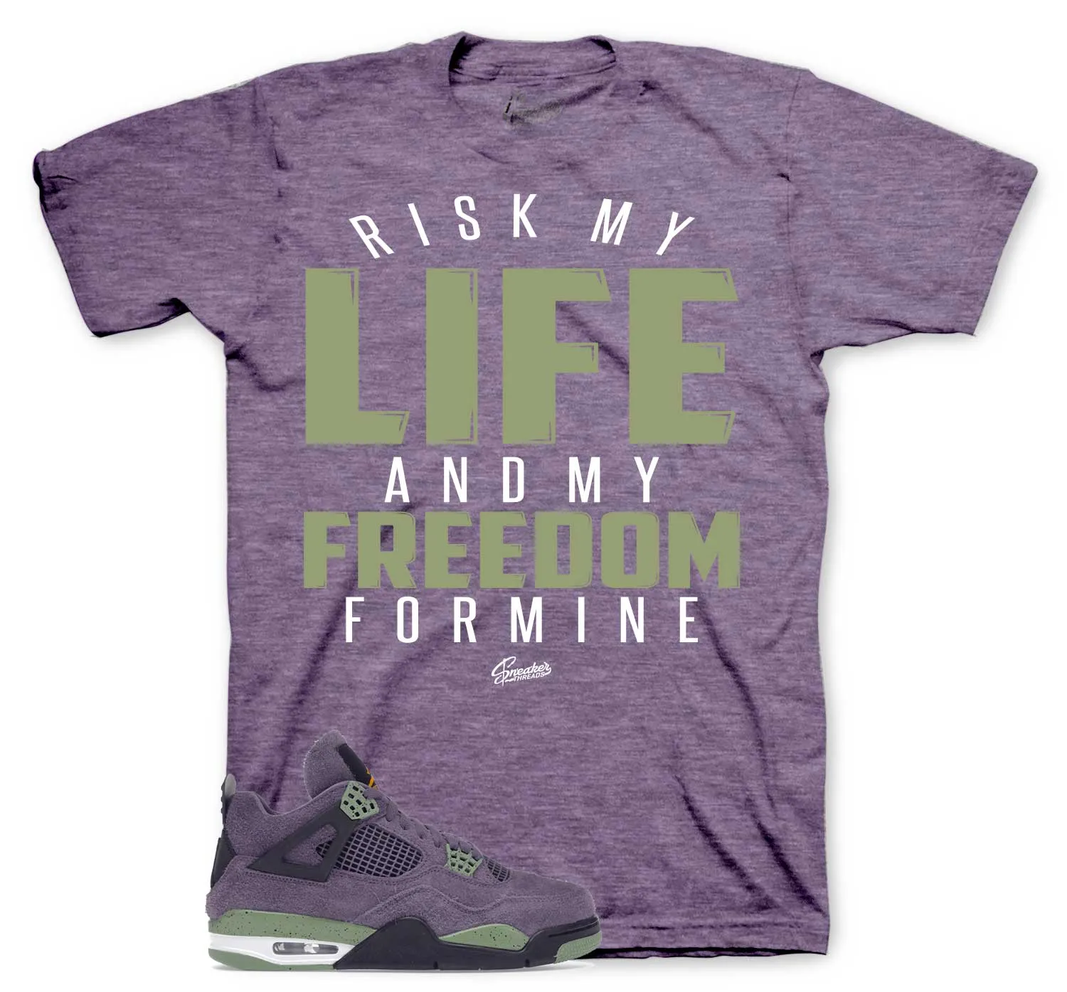 Retro 4 Canyon Purple My Life Shirt