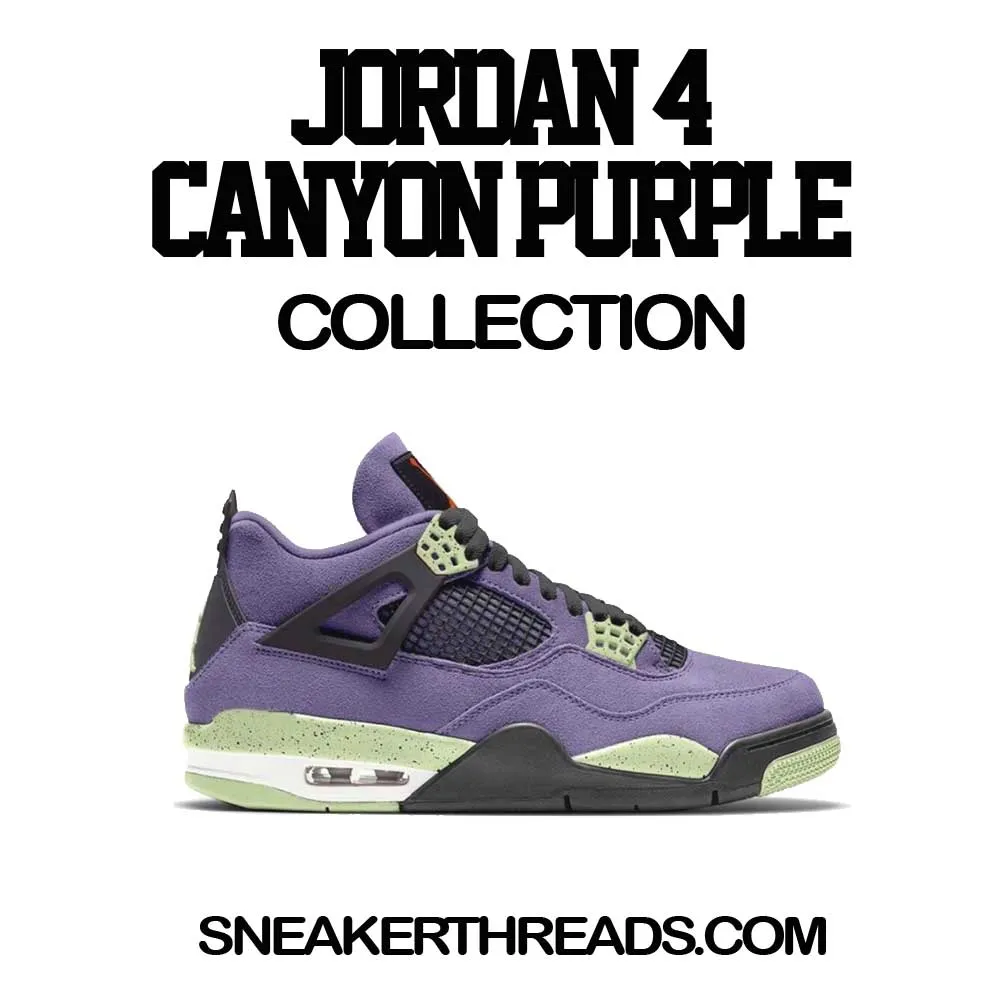 Retro 4 Canyon Purple Shirt - Spoiled - Black