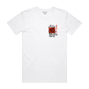 RIOT 2.0 TEE WHITE/ORANGE