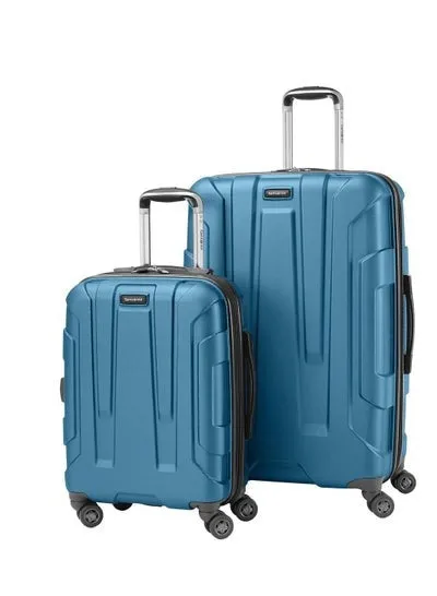 Samsonite Jaws 2-piece Luggage Set Polycarbonate Hard Shell Turquoise Blue