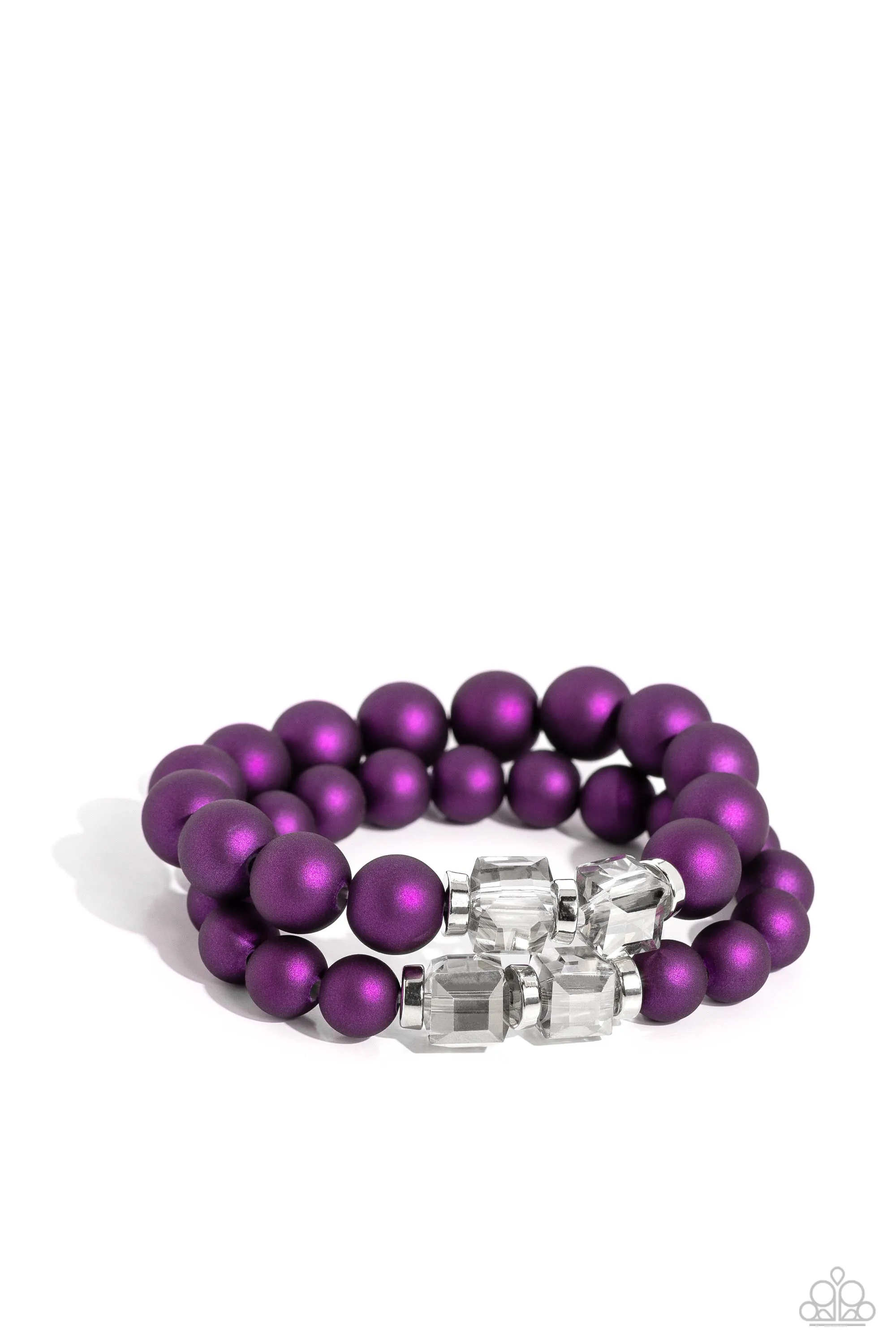 Shopaholic Showdown Purple-Bracelet