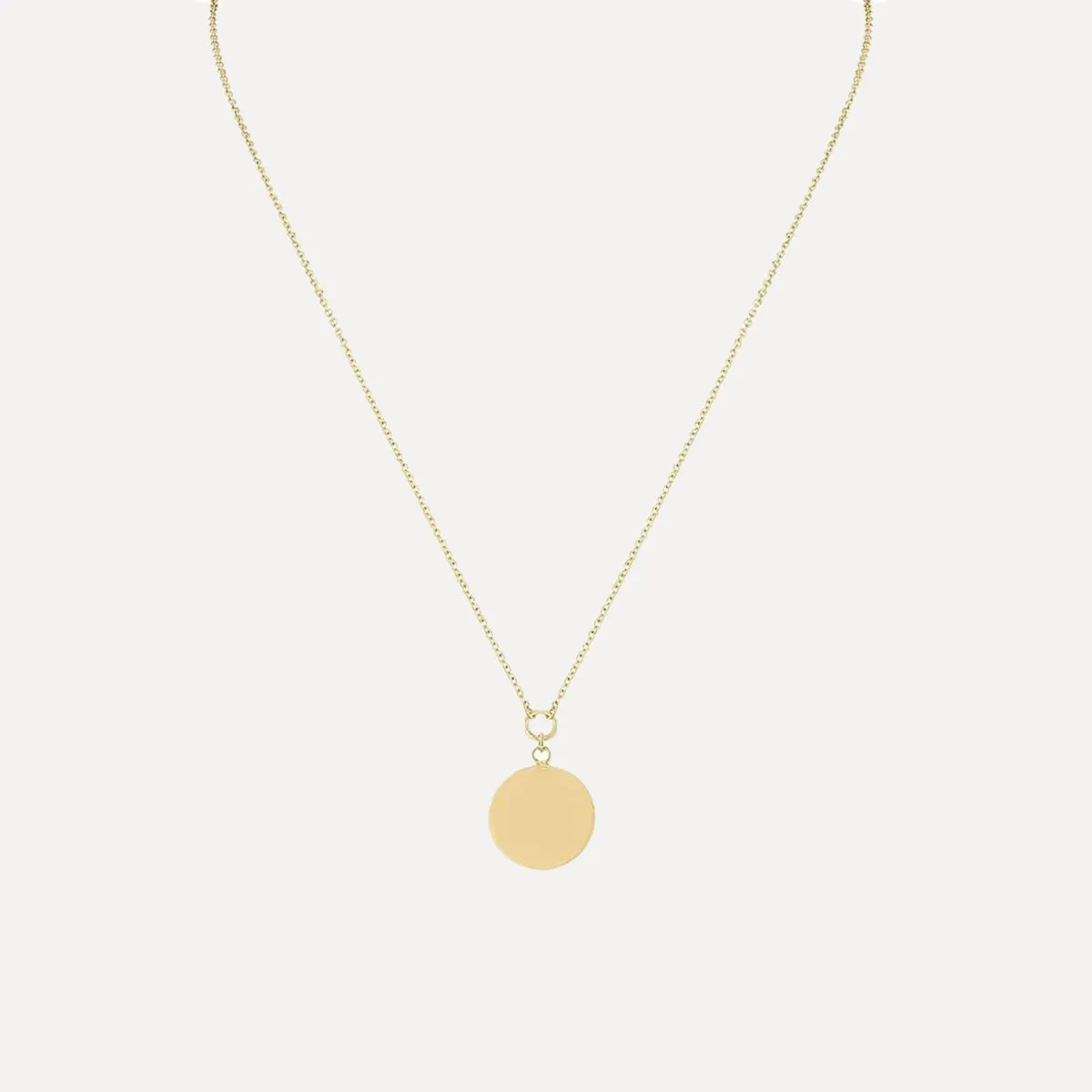 Single Disk Necklace Small