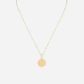 Single Disk Necklace Small