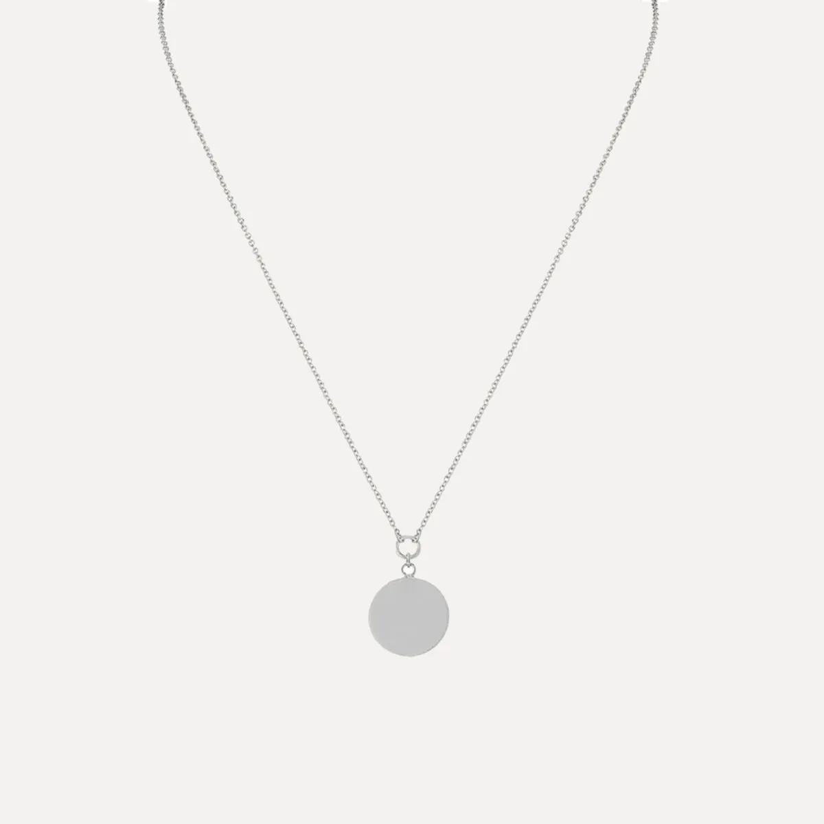 Single Disk Necklace Small