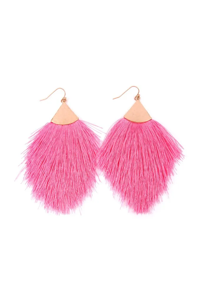 Tassel Hook Earrings - Various Colors