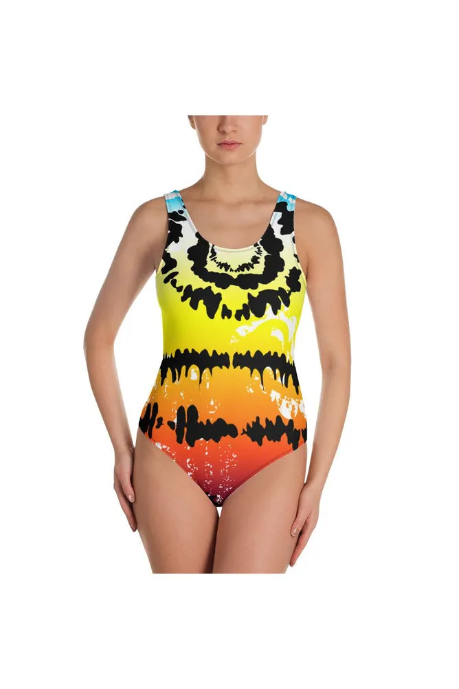 Tie-Dye One-Piece Swimsuit