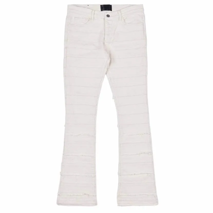 Valabasas Stacked Phoenix Jeans (Cream) VLBS2187 NTWRK