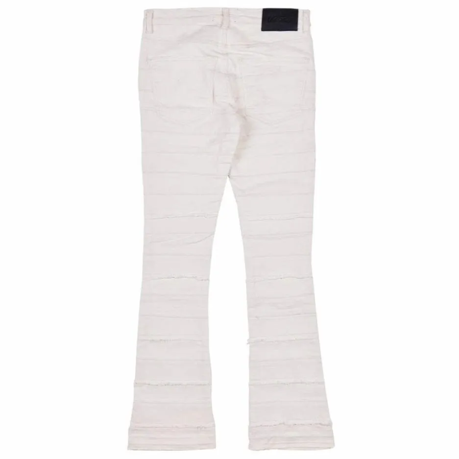 Valabasas Stacked Phoenix Jeans (Cream) VLBS2187 NTWRK