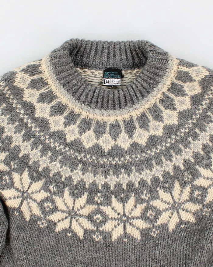 Vintage 90s Dale of Norway Wool Fair Isle Jumper - M