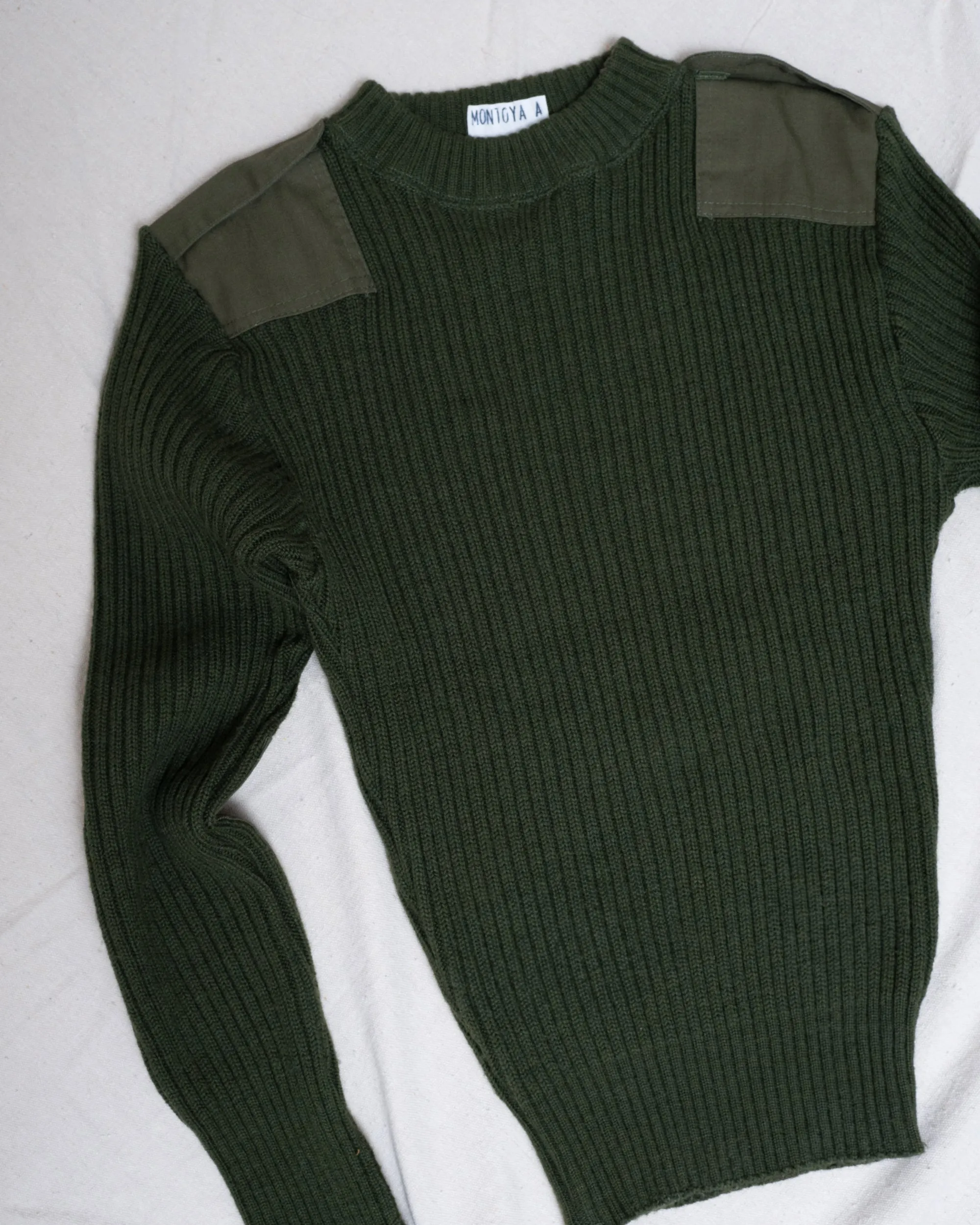 Vintage Knit Military Sweater (XS/S)