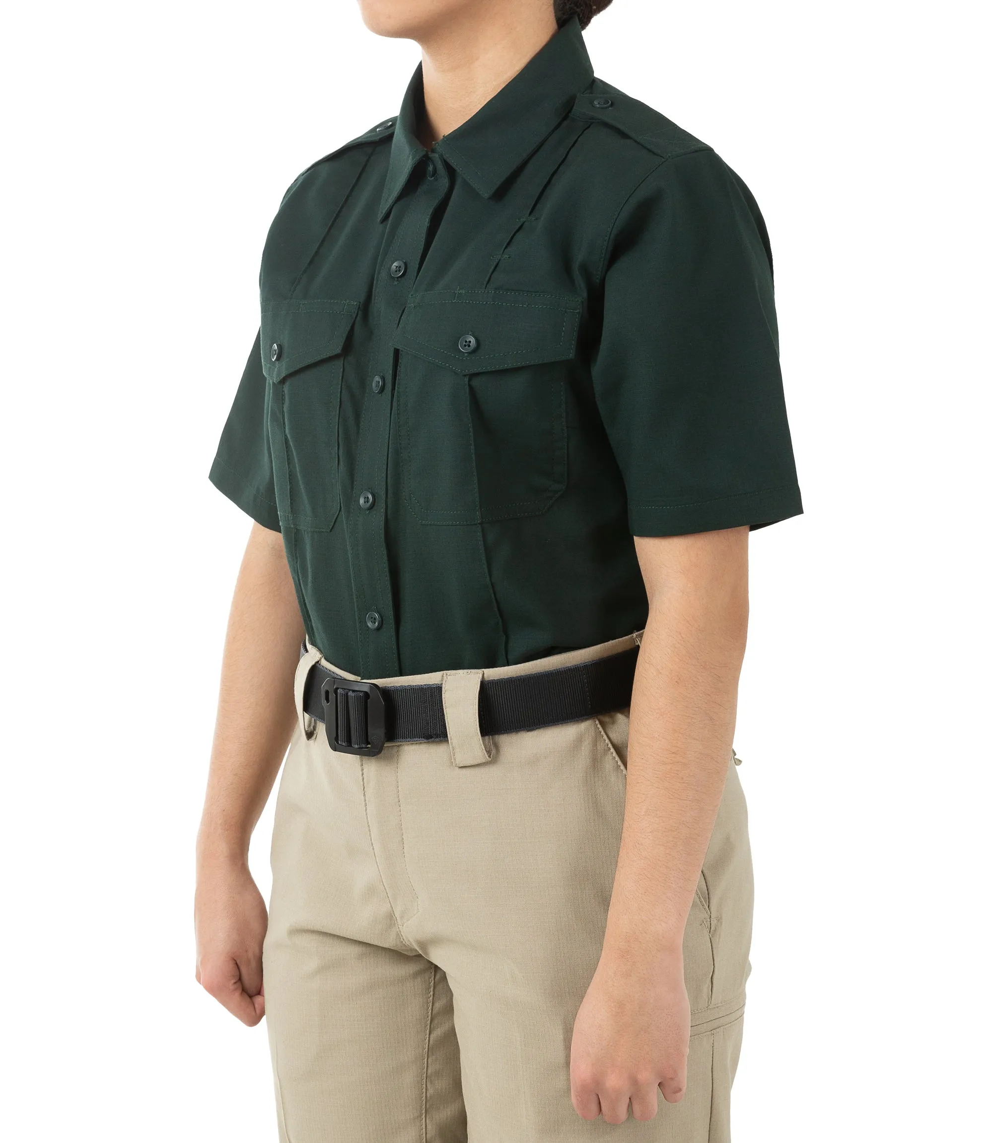 Women's PRO DUTY Uniform Short Sleeve Shirt - Spruce Green