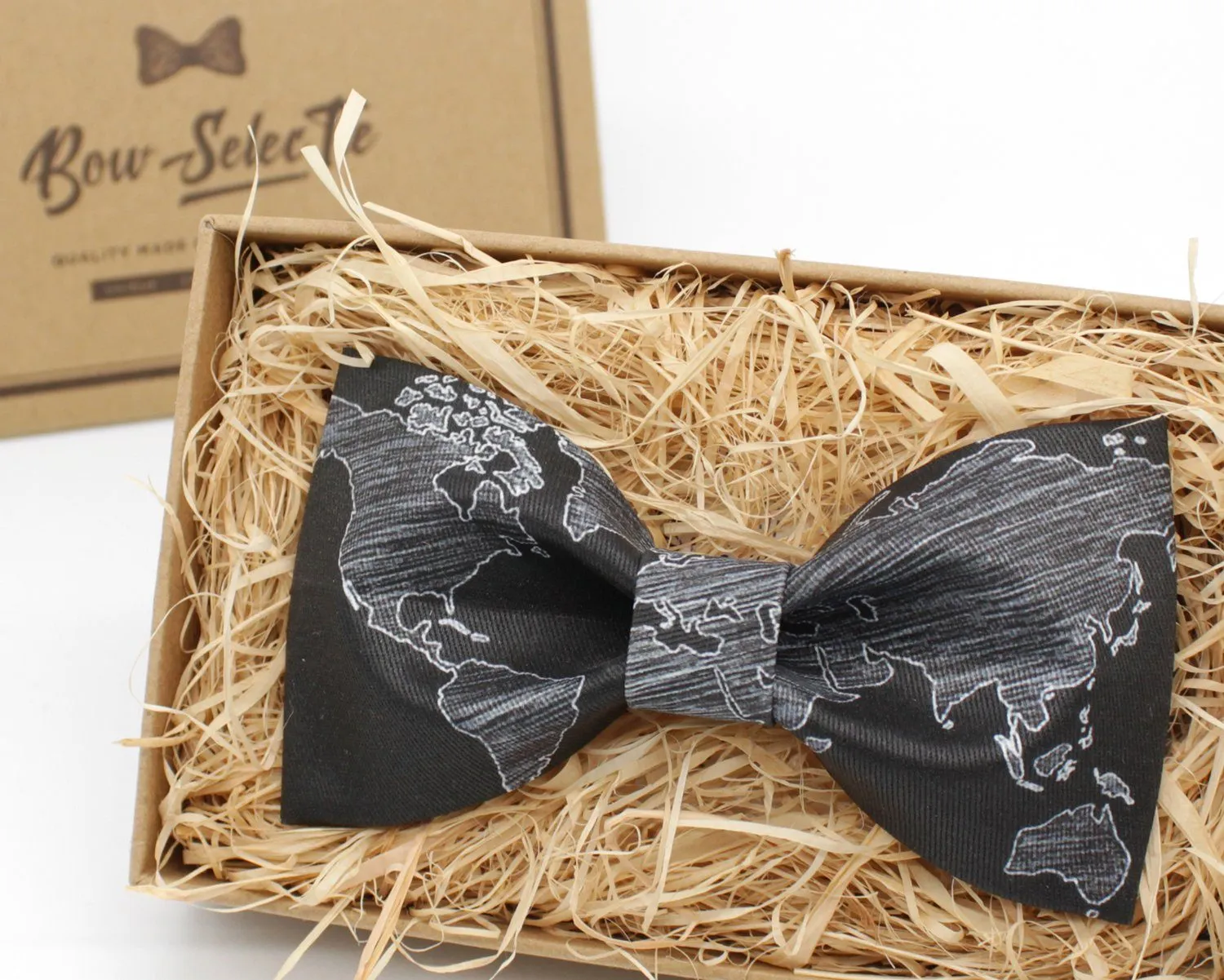 World Map Bow Tie